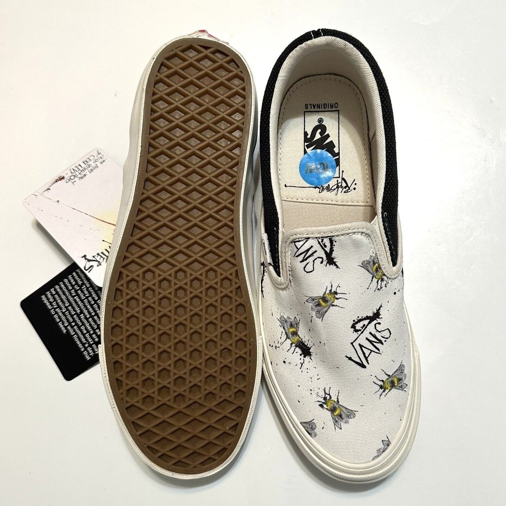 Vans x Ralph Steadman "Save The Bees" Classic Slip On Critical Critters Size 8 - Picture 9 of 9